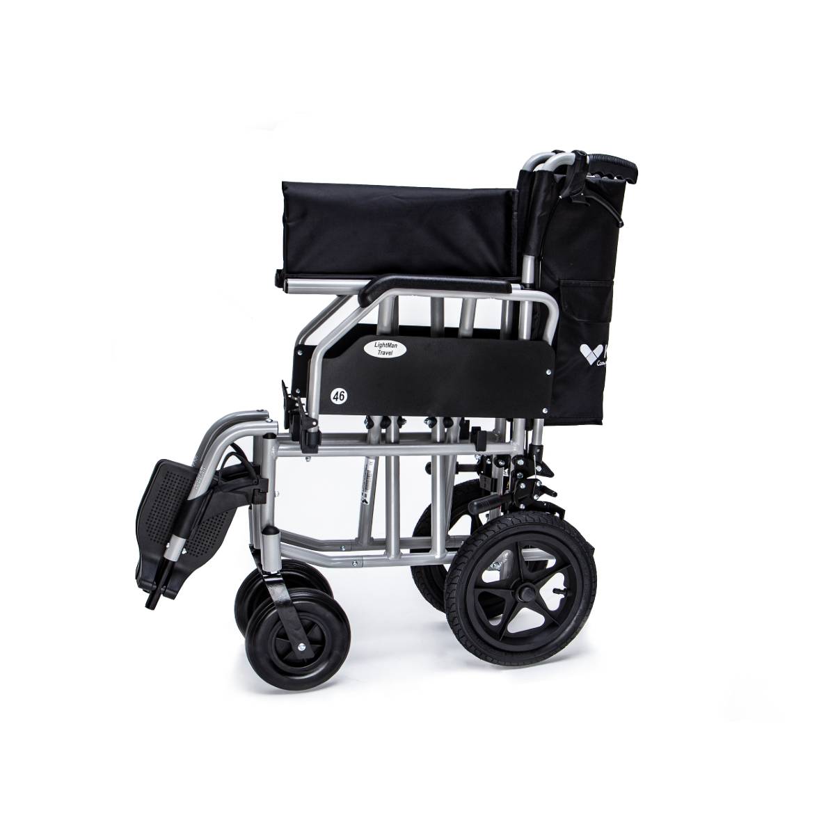 Invalidski voziček na ročni pogon LIGHTMAN Travel Transit zlozen