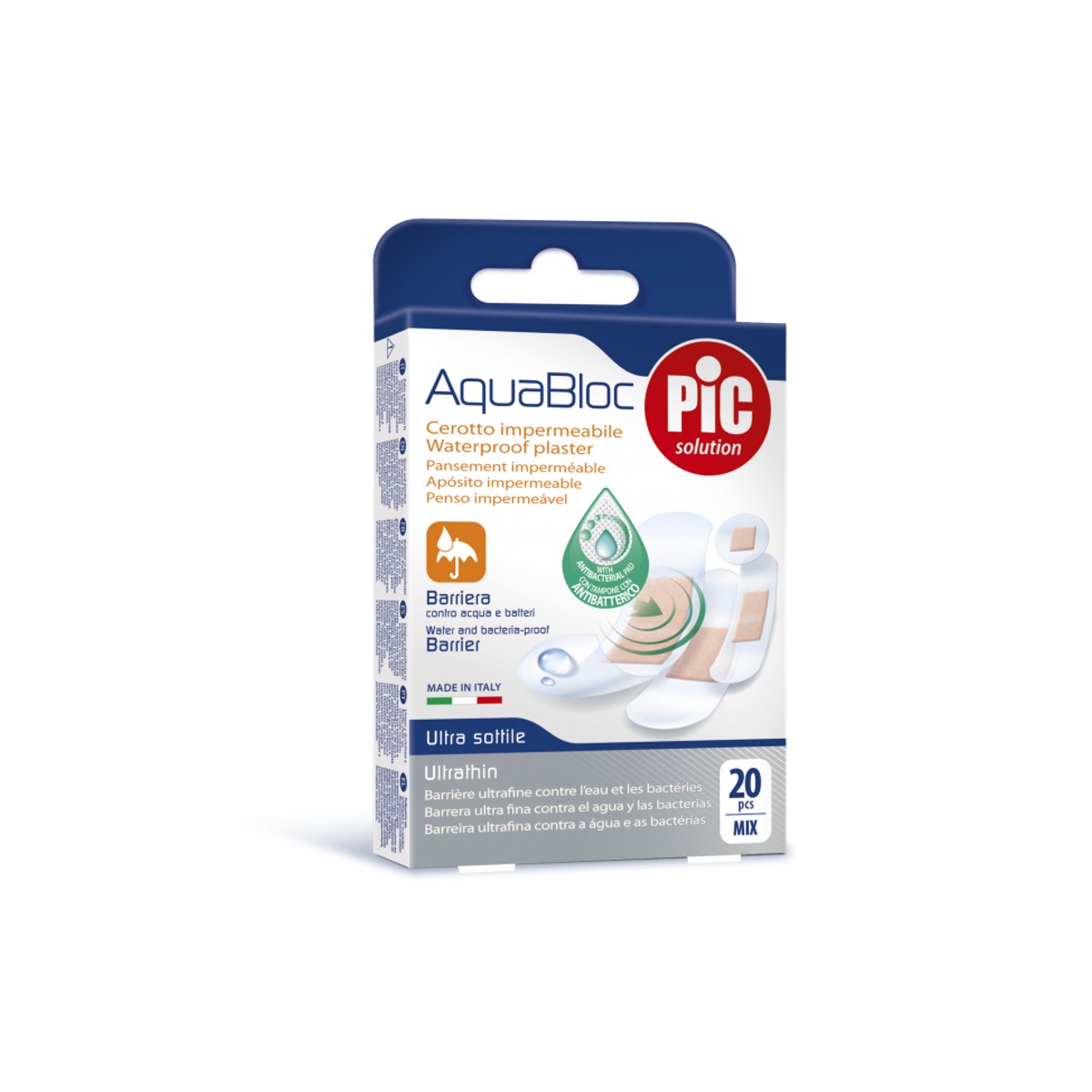 PiC Antibakterijski obliž Aquabloc Mix